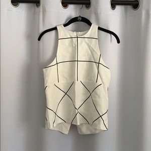 Stylestalker tank top with partial open back